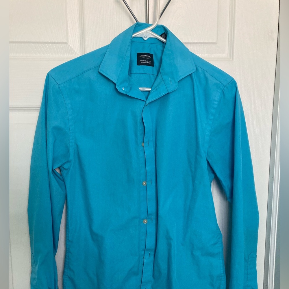 Arrow blue dress shirt. XS